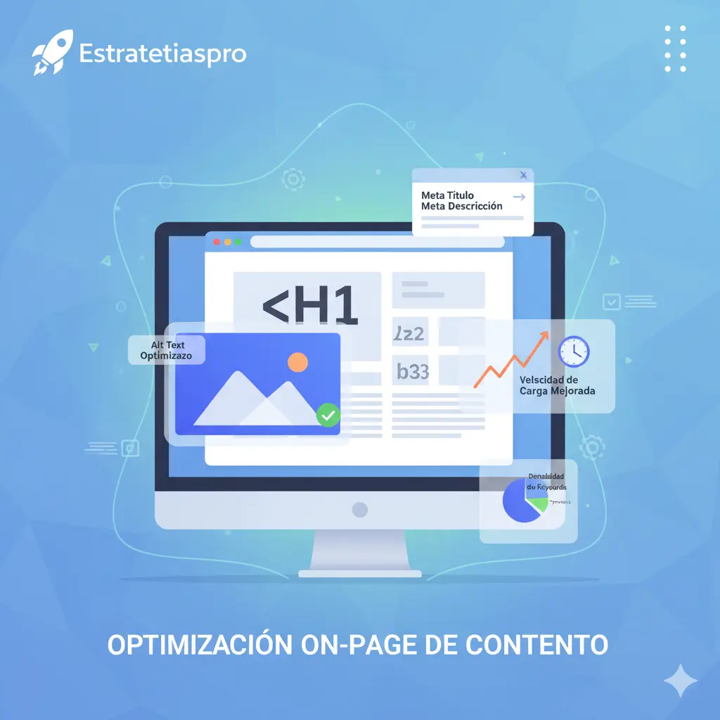 Optimización On-Page SEO de velocidad de carga por Estrategiaspro."